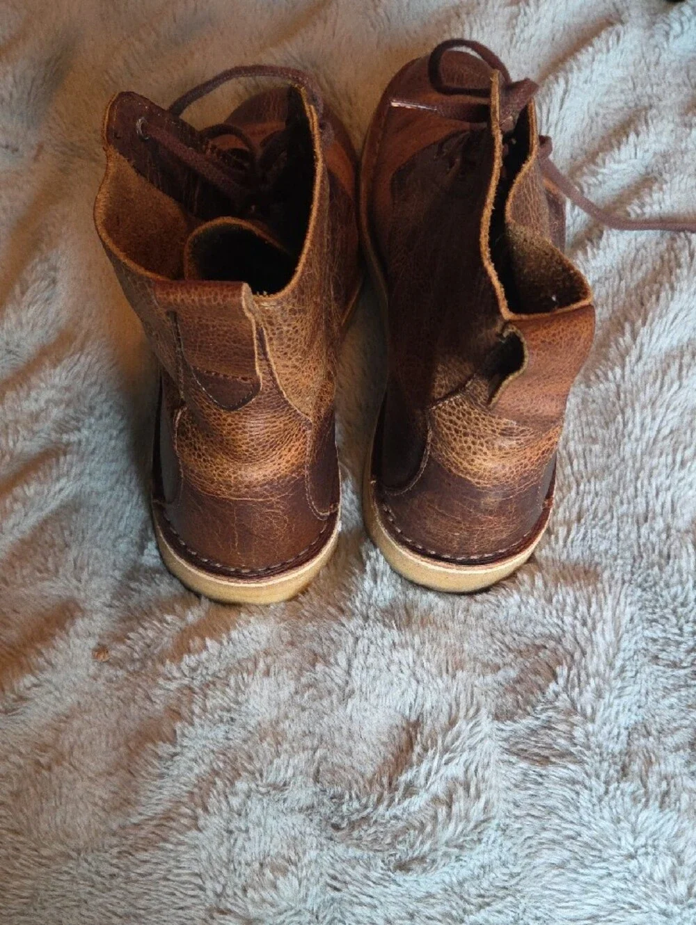 Men's Clarks Desert Mali Brown Leather Lace-Up Boots